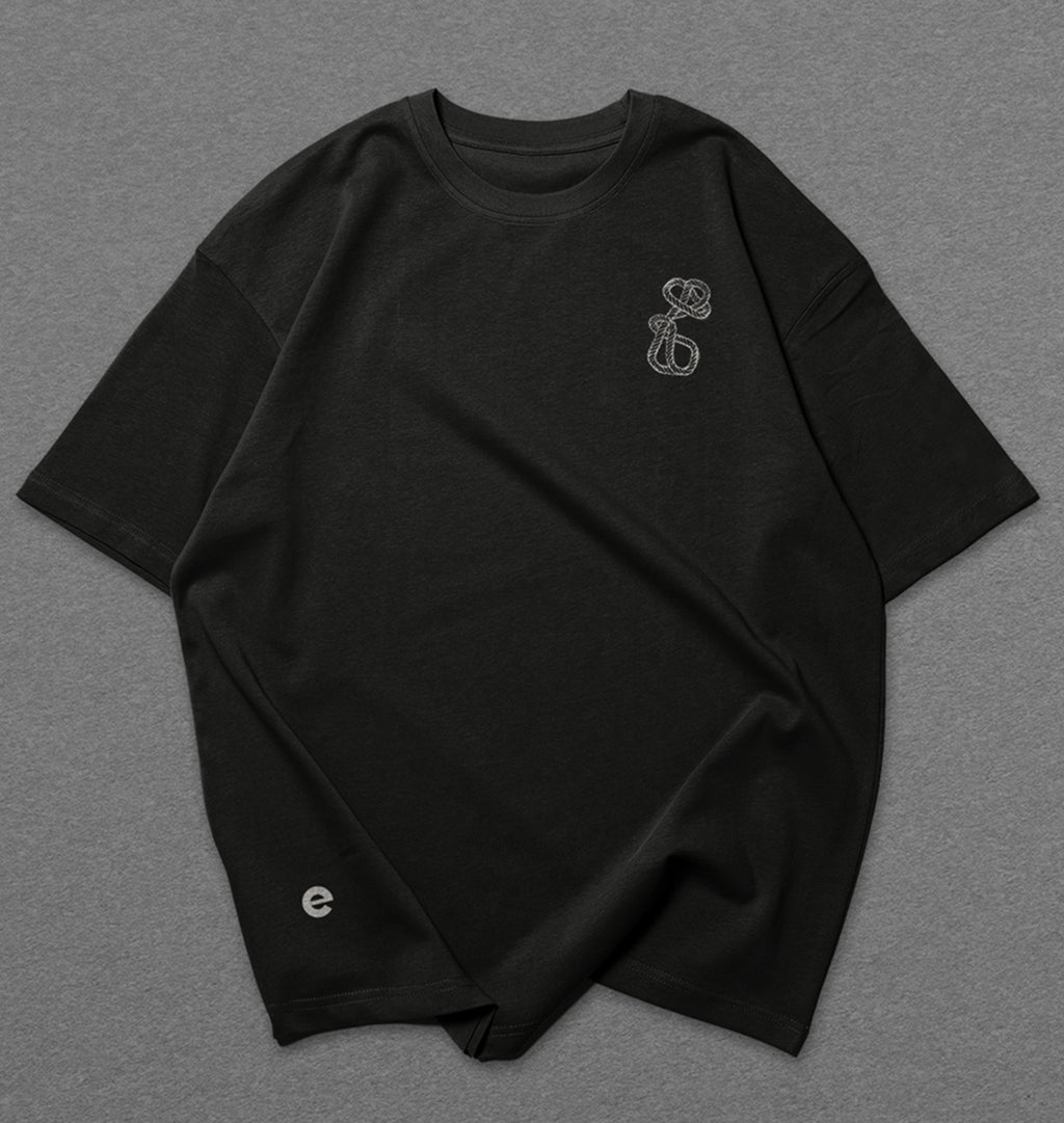 Camisa Oversized Preta Ego.Co® Vai Me Dando Corda