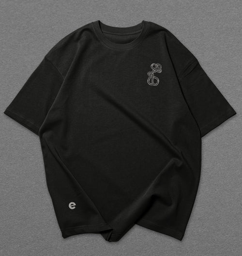 Camisa Oversized Preta Ego.Co® Vai Me Dando Corda